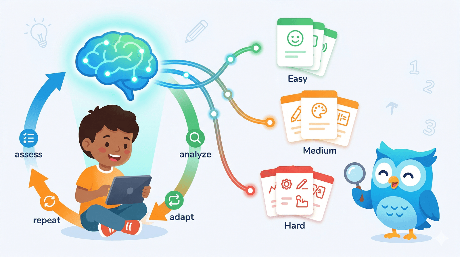 Adaptief leren uitgelegd (en waarom de meeste apps het verkeerd doen) — Samio Learning