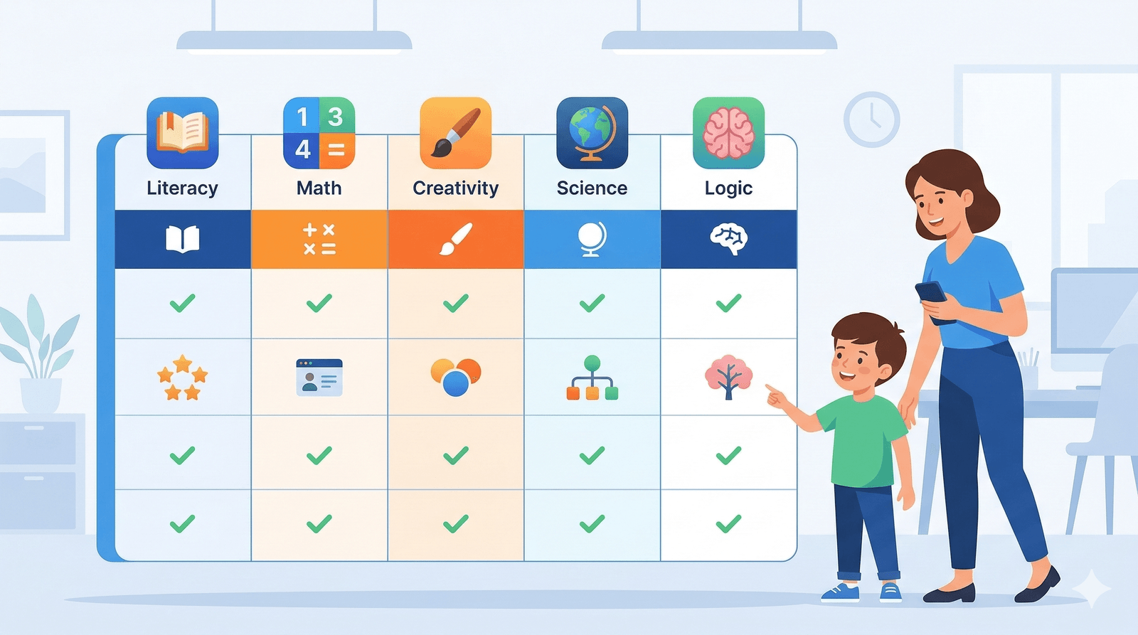 Compara apps educativas 2026: Samio vs Duolingo vs Khan vs Lingokids vs ELSA — Samio Learning