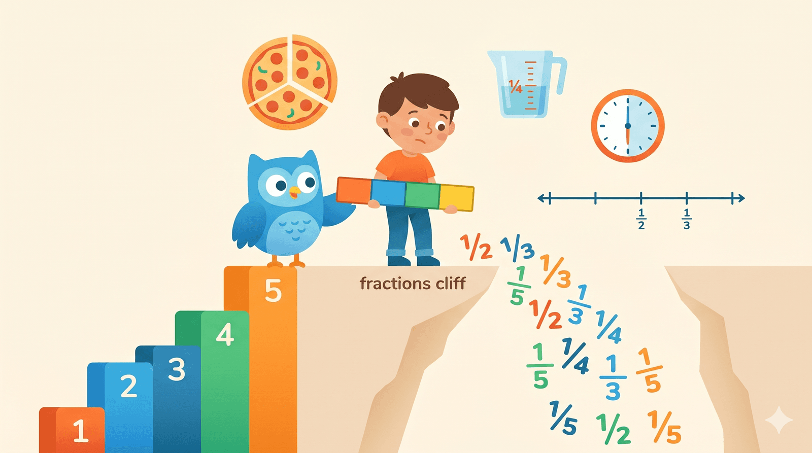 Por qué los niños se atascan con las fracciones (y cómo solucionarlo en casa o clase)